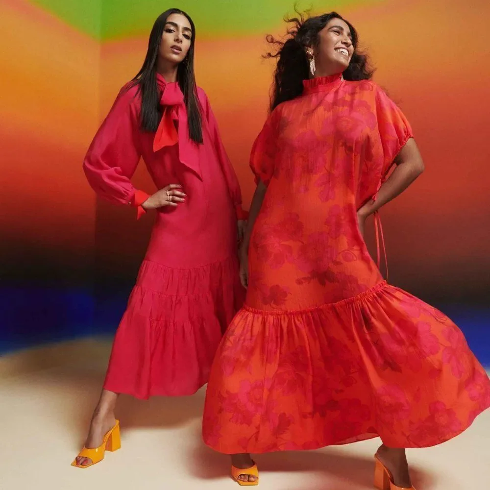 H&M Square Toe Chunky Heel Patent Mules Sandals in Yellow Orange Size 7 NEW - Picture 11 of 11